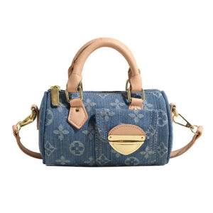 Mini Denim Boston Bag