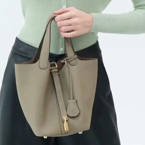 lumobag-stylish-handwoven-basket-bag-top-grain-leather-tote-bucket-bag-versatile-womens-handheld-purse-for-daily-commute