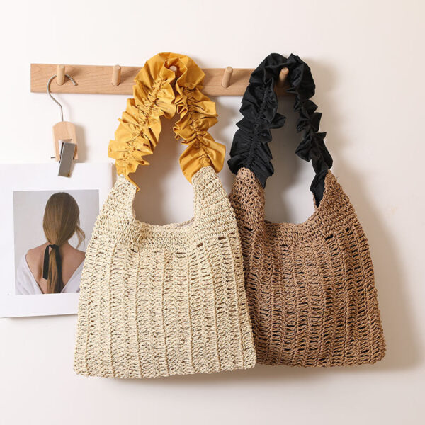 fungus-lace-straw-bag-new-fashion-solid-color-woven-bag-seaside-holiday-beach-bag-niche-shoulder-bag