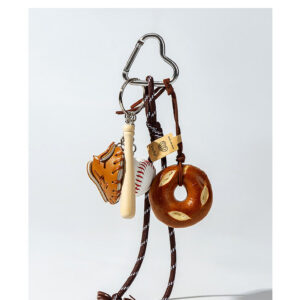 lumobag-creative-blogger-same-key-baseball-keychain-bagel-charm-woven-rope-pretzel-bag-accessory